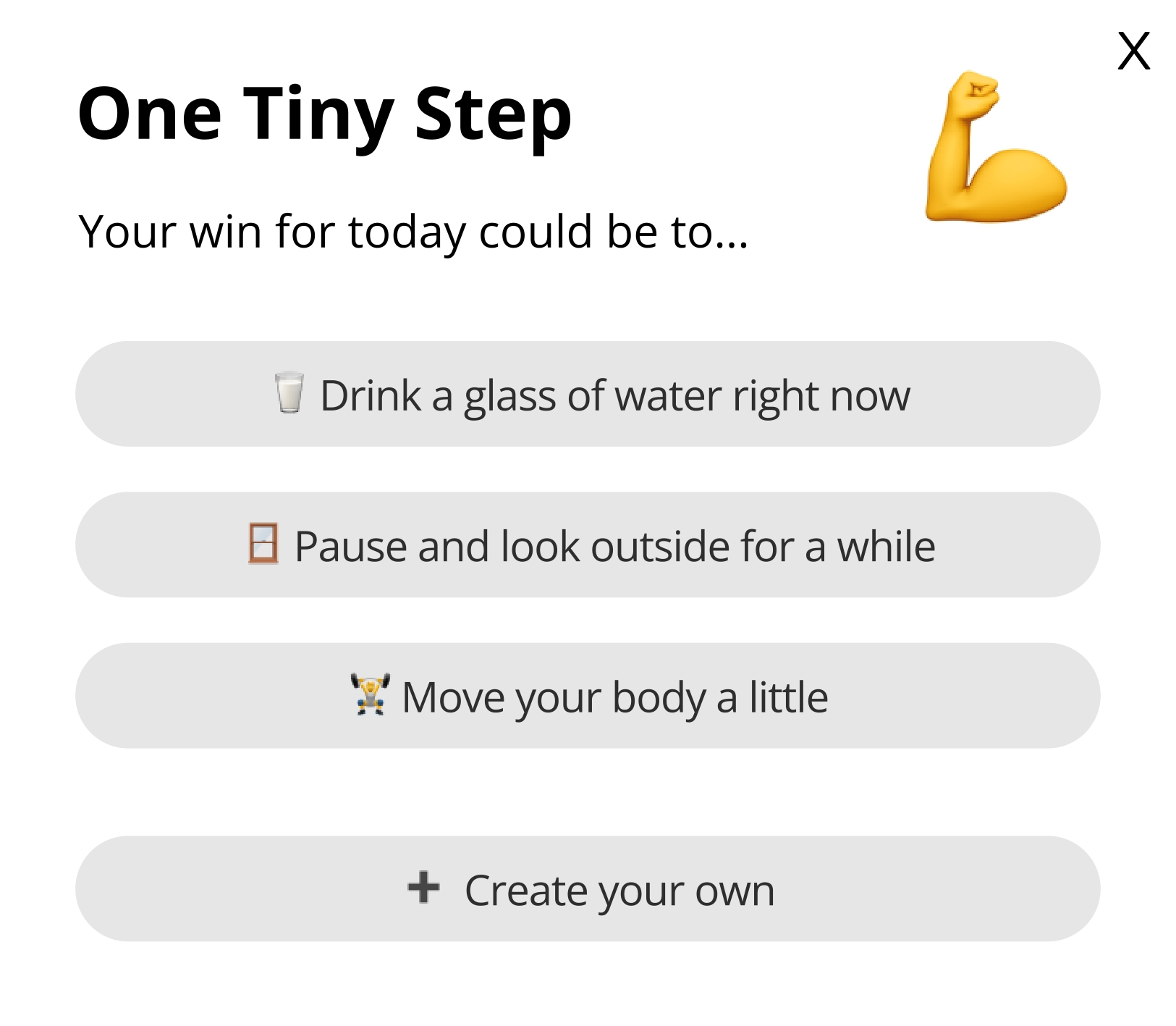 Widget prototype example